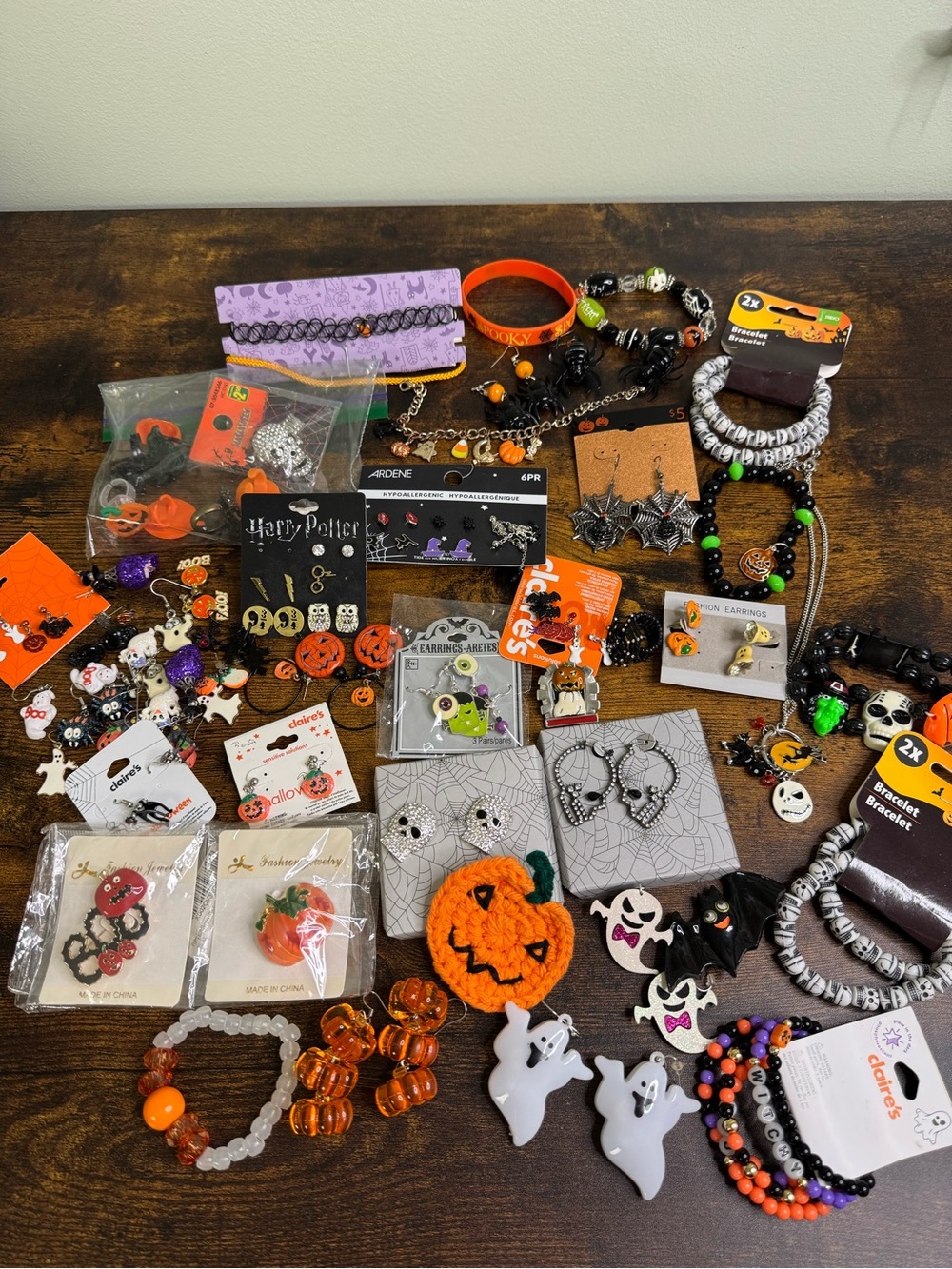 Halloween Kids and Adults Jewelry Lot